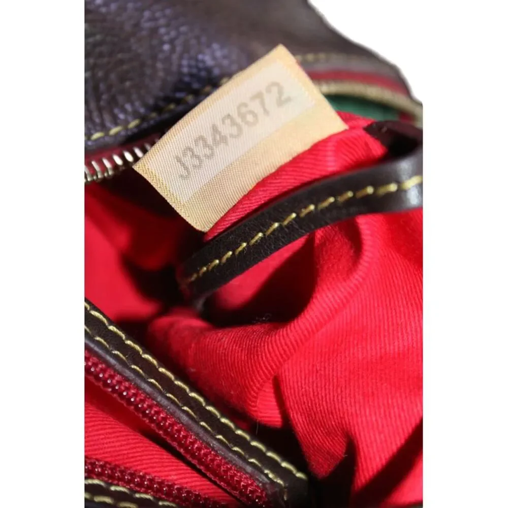Dooney & Bourke Leather Zip Up Top Handle Handbag Brown_11